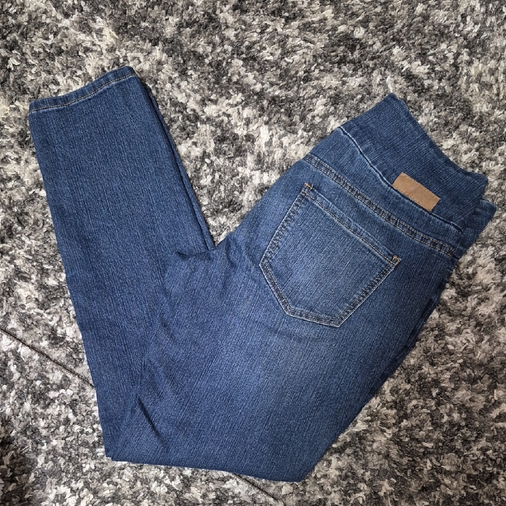 NWOT Sz 8P Jag Women's Blue Pull On Skinny Jeans